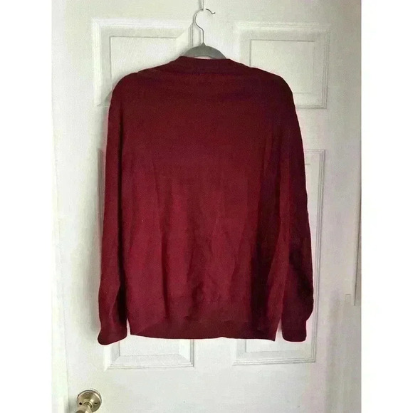 Turnbury Sweater Men's Extra Fine Merino Wool V Neck Long Sleeve Pullover L - Picture 6 of 6